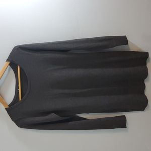 New A Beyer charcoal grey long sweater. Size large